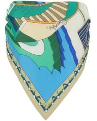 Tory Burch - Haut Style Foulard Imprimé En Soie - Lyst