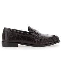 Jeffrey Campbell - Leather Loafers With Thick Sole And Heel - Lyst