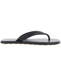 Bottega Veneta - 'Sanpieri' Sandals With Thong Design And Flat Sole - Lyst