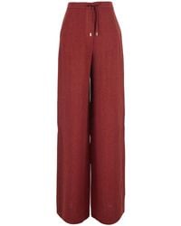 Max Mara - Trousers Pelota Linen - Lyst