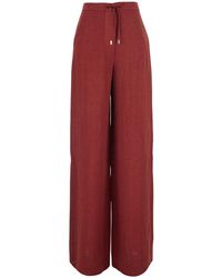 Max Mara - 'Pelota' Pants With Elastic Waistband And Drawstrin - Lyst