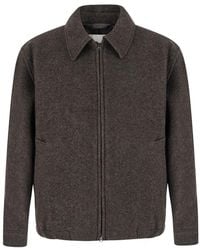 DUNST - Collared Wool Blouson With Collar, Long Sleeves And Pocke - Lyst