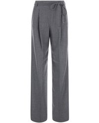 Max Mara - 'Alibi' Pants With Hidden Side Zip Closure - Lyst