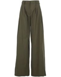 Le Plain - Wide Leg Trousers With Pleats For - Lyst