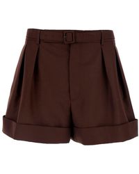 Saint Laurent - Cotton Bermuda Shorts With Side Pockets For - Lyst