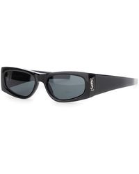 Saint Laurent - 'Ysl Sl M140' Sunglasses With Cassandre - Lyst