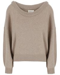Lisa Yang - 'Doria' Sweater With Wide Neckline And Off-Shoulder De - Lyst