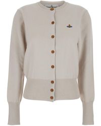 Vivienne Westwood - 'Bea' Cardigan With Orb Embroidery - Lyst