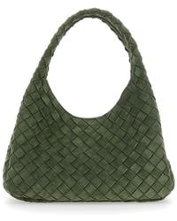 Bottega Veneta - 'Campana Small' Shoulder Bag With Closure With Lace And Motif Woven - Lyst