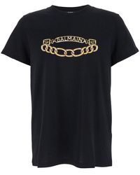 Balmain - T-Shirt With Print - Lyst