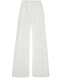 Antonelli - Cotton Pants With Elastic Waist For - Lyst