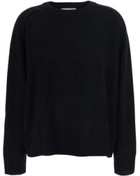Soft Goat - Boyfriend Crewneck Sweater With Round Neck And Long Sleeves - Lyst