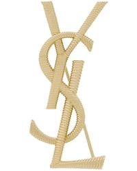 Saint Laurent - Cassandre Broche With Rear Closure - Lyst