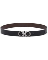 Ferragamo - Reversible Gancini Hook Belt - Lyst