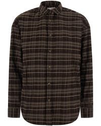 MC2 Saint Barth - Gigy Flannel Tartan Bollicine Is A Shirt With A Collar - Lyst
