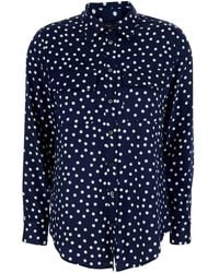 Le Plain - Long-Sleeved Shirt With Polka Dot Motif - Lyst