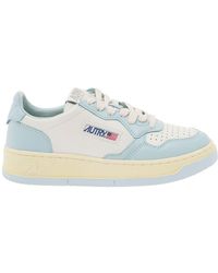 Autry - 'Medalist' And Light Low Top Sneakers With Logo Patch - Lyst