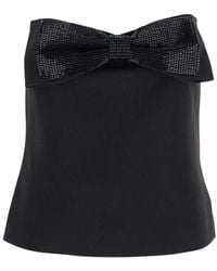 Self-Portrait - Crepe Bandeau Top - Lyst