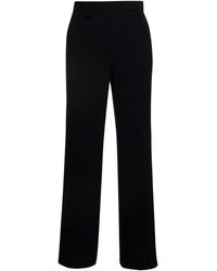 Alberto Biani - Flared Pants With Welt Pockets In Triacetate Blend - Lyst