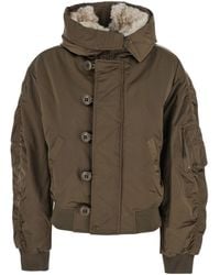 Isabel Marant - 'Elisa' Jacket With Hood With Zip And One Zip Pocket On The Sleeve - Lyst