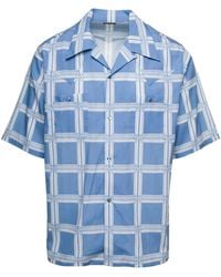 Needles - Light Bowling Shirt With All-Over Graphic Print - Lyst