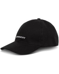 Givenchy - Cotton Blend Hat With Logo - Lyst