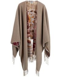 Ferragamo - Cape Cashmere And Wool Coat - Lyst