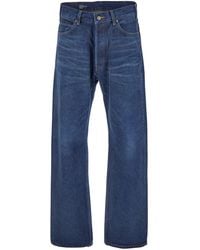 Celine - 'Kurt' Five Pocket Jeans With Logo Patch On The Back - Lyst