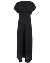 TOTEME - Long Dress Crew Neck Wool - Lyst