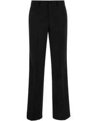 Le Plain - Straight Pants With Belt Loops - Lyst