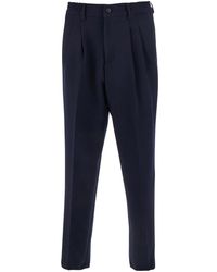 Low Brand - Pants With Elastic Waist And Belt Loops - Lyst