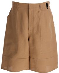 Fendi - Bermuda Shorts With Front Wrokwear Pockets - Lyst