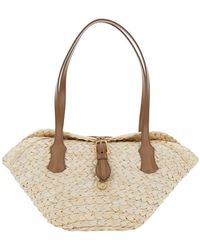 Dolce & Gabbana - Shoulder Bag With Two Top Handles And Interwoven Design - Lyst
