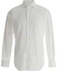 GAUDENZI - Shirt With Classic Collar - Lyst