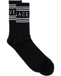 Versace - Cotton Socks With Logo - Lyst