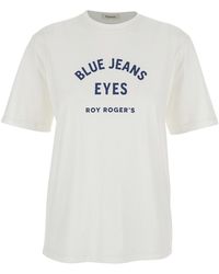 Roy Rogers - T-Shirt "R.R.Eva Herzigova" With Front Print - Lyst