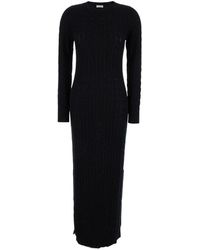 Brunello Cucinelli - Sequin Embellished Cable Knit Dress - Lyst