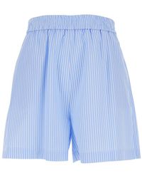 Le Plain - Shorts With Striped Motif - Lyst