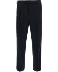 PT Torino - Pants With Belt Loops And Front Pleats - Lyst