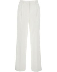 TOTEME - Cotton Pants With Belt Loops - Lyst