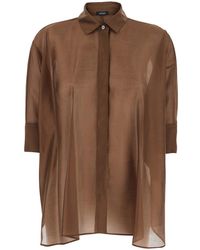 Le Plain - Camicia Con Colletto Classico E Chiusura Con Bottoni Nascosti - Lyst