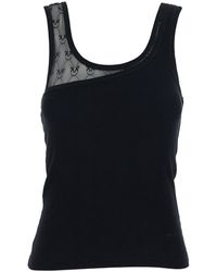 Pinko - Sleeveless Top Stretch Cotton - Lyst