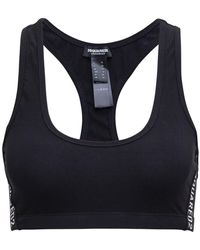 DSquared² - Cotton Blend Crop Top With Logo - Lyst