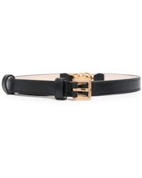 Versace - Cintura Con Fibbia Dorata E Dettaglio Medusa - Lyst