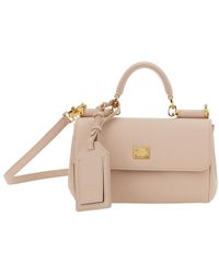 Dolce & Gabbana - 'My Sicily' Mini Crossbody Bag With Adjustable And Removable Shouder Strap And Logo Lettering On The Rear - Lyst