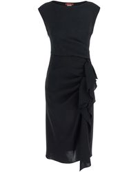 Max Mara - Abito 'Aia' Con Scollo A Barca E Dettaglio Drappeggio S - Lyst