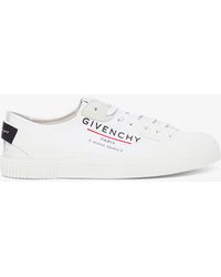 givenchy chain tennis light low sneakers in canvas