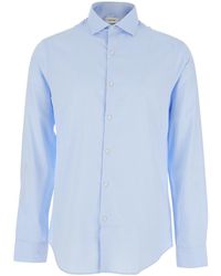 Calvin Klein - Shirt Classic Collar Striped - Lyst