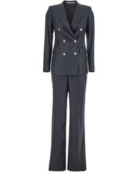Tagliatore - Double-Breasted Suit With Peak Revers - Lyst
