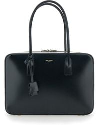 Saint Laurent - Shoulder Bag With Logo Lettering On The Front And - Lyst